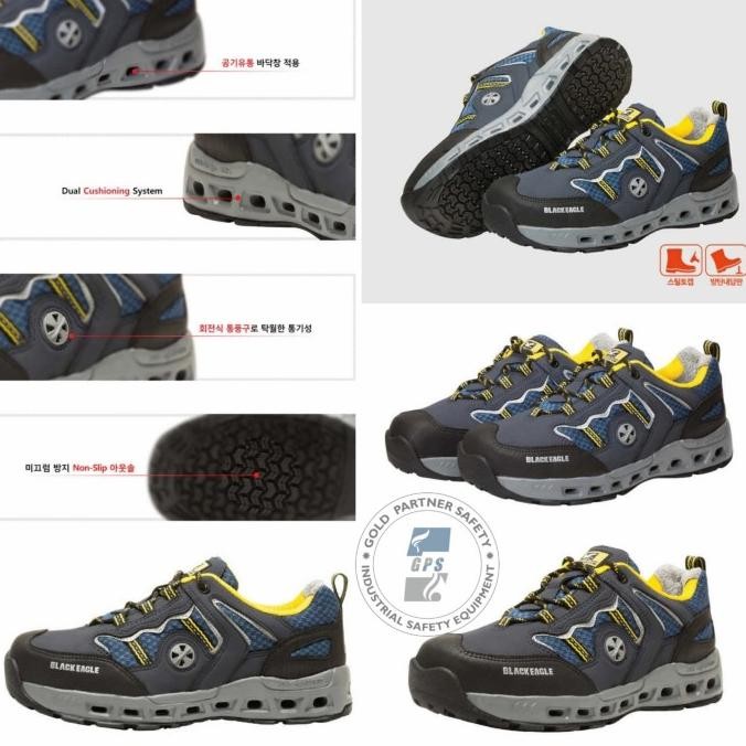 Spesial Sepatu Safety Shoes Sport Black Eagle Original Safety Shoes Qc Eksport