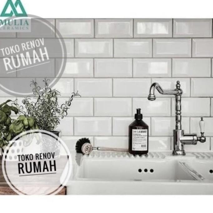 KERAMIK SUBWAY BEVEL 10x20/ KERAMIK BEVEL/ KERAMIK DINDING DAPUR