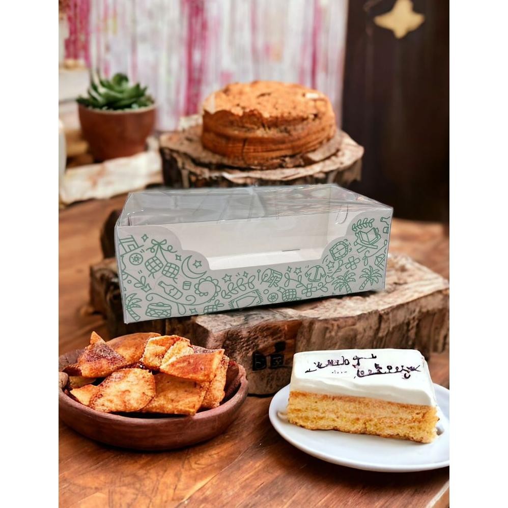 

WB MULTI3 LEBARAN - Box Mika Roll Cake kotak Cupcake Packaging Idul Fitri