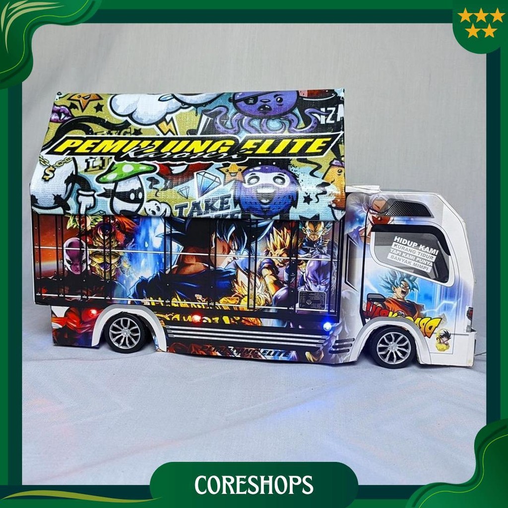 Promo Miniatur Truk Murah Truk Oleng Lampu Terpal Bisa Belok Mainan Anak Tawakal Putih 5 Kado Ulang 