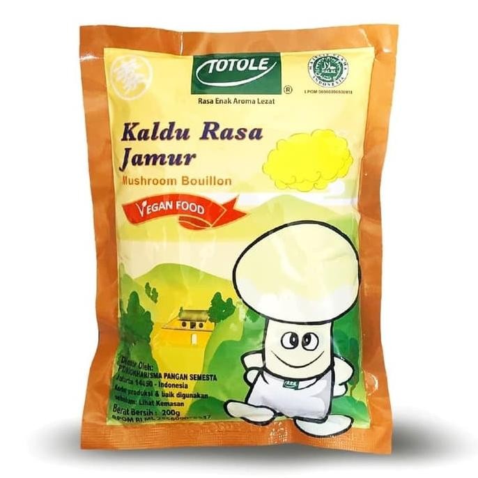 

Penyedap Rasa Kaldu Jamur Totole Non MSG Vegatarian 200 gram nUg