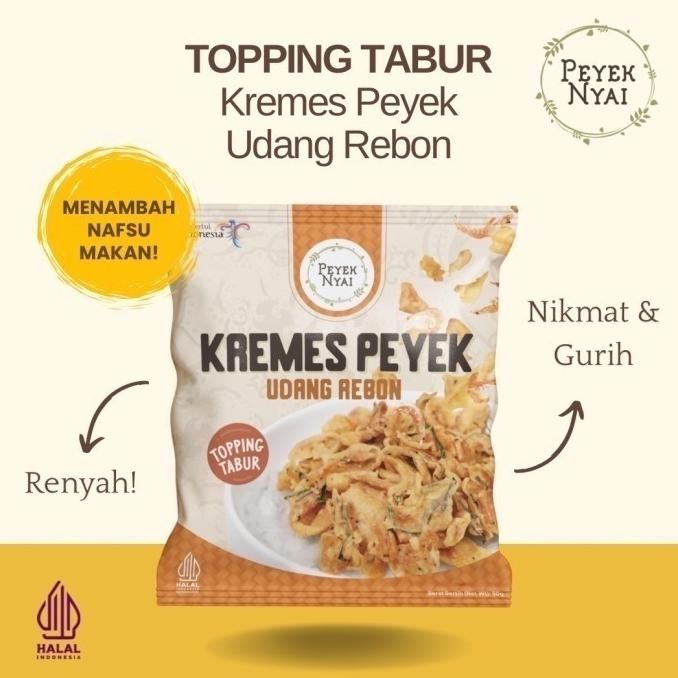 

Peyek Nyai | TOPPING TABUR Kremes Rempeyek Udang Rebon (POUCH) nUg