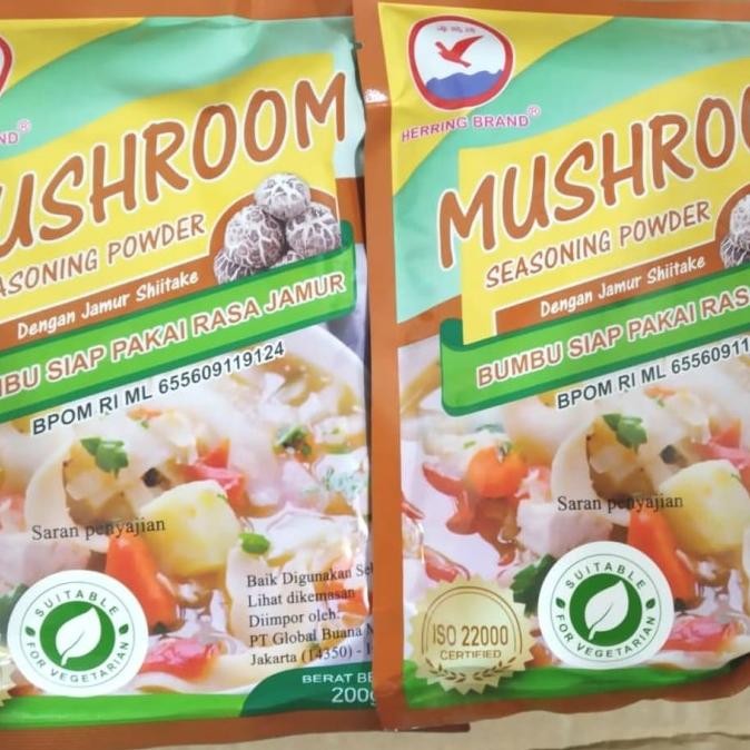 

Kaldu Jamur / Mushroom Seasoning Powder SU Brand 200g Merk Herring nUg