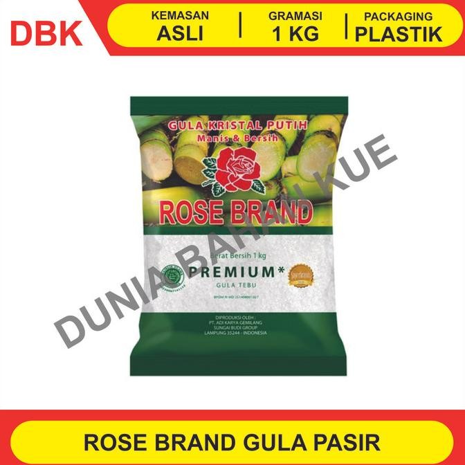

ROSE BRAND GULA KRISTAL 1 KG / GULA PASIR nUg