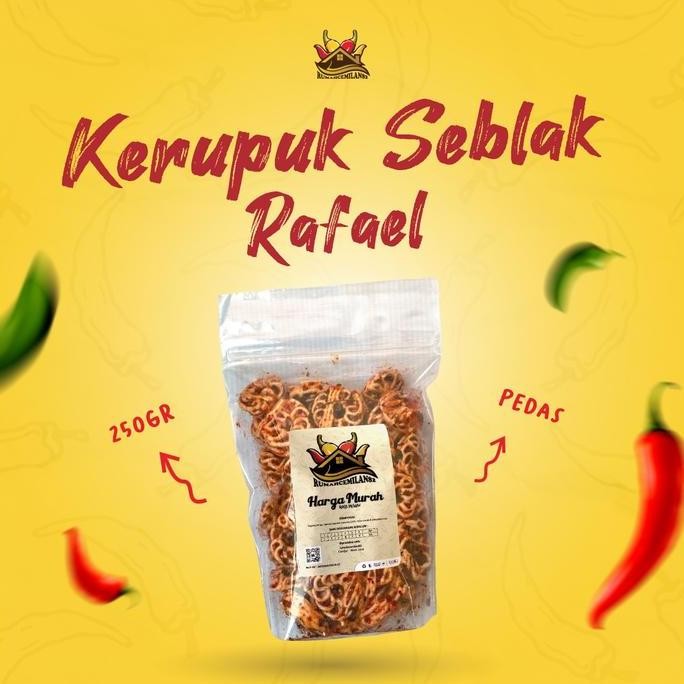 

KERUPUK SEBLAK VIRAL RAFEL 250 GR nUg