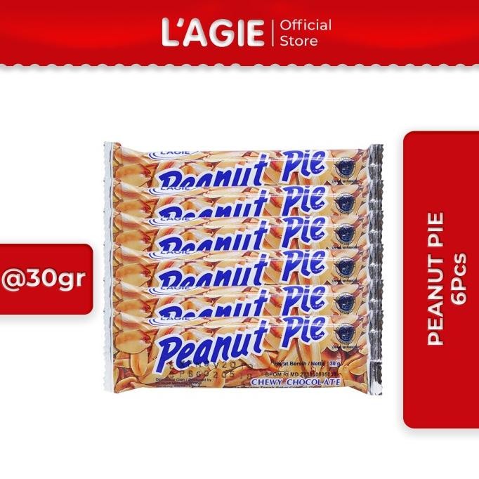 

Lagie Coklat Kacang Tanah Peanut Pie 6x30gr nUg
