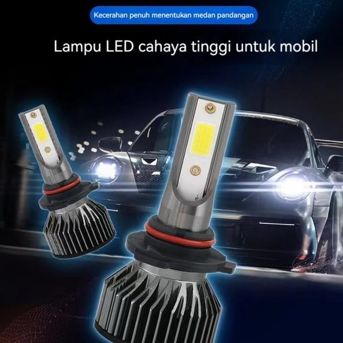Promo 2PCS Lampu Depan Mobil LED Super Terang H4 H11 H8 H9 9005 Sepasang COD