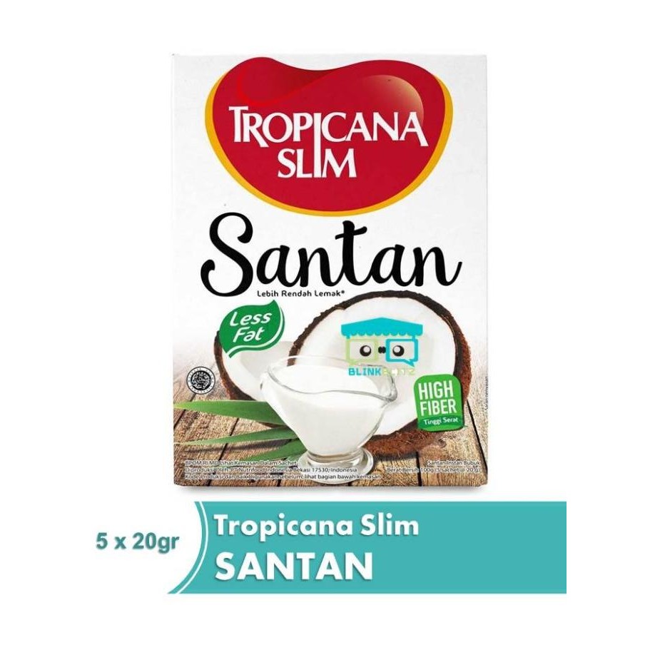 

Tropicana Slim Santan 5 Sachet Santan Kelapa Masak Less Fat Diet Keto nUg