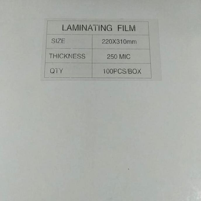 

LAMINATING XEHO A4 250 Micron (1pak isi 100 lembar)