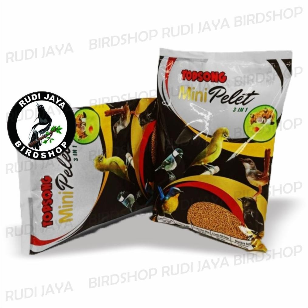 ty-65 nl-8 TOPSONG KECIL PLECI MINI PELET 3 IN 1 COKLAT VOER PAKAN MAKANAN BURUNG KECIL PLECI CIBLEK