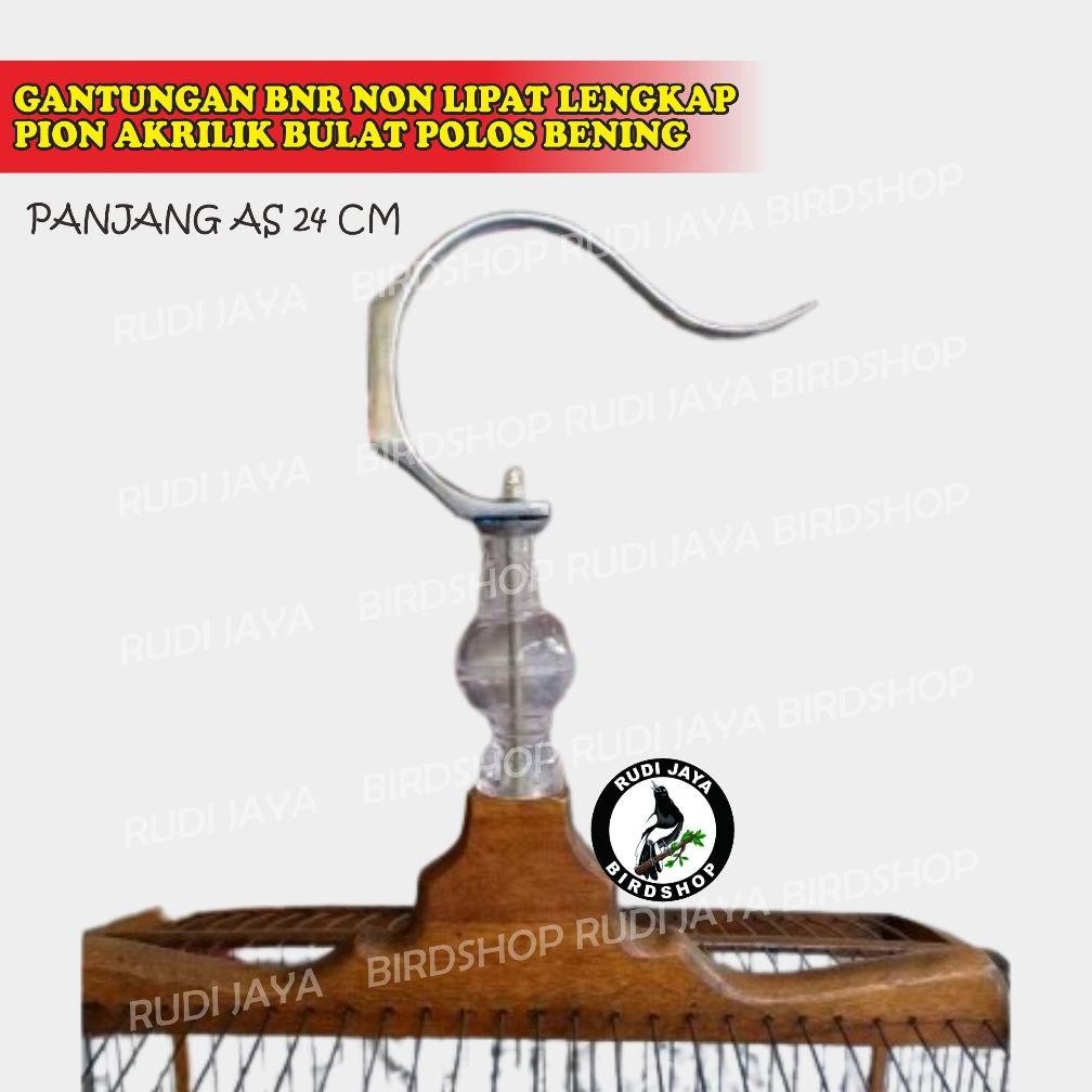 fb-4 wdr-75 GANTUNGAN BNR NON LIPAT LENGKAP PION AKRILIK BULAT POLOS BENING UNTUK CANTOLAN SANGKAR K