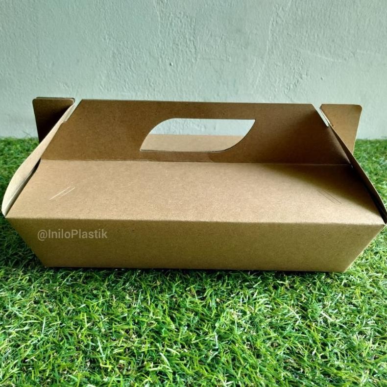 

LNB-1217 ty-65 [10pcs] Gable Box / Box Jinjing Kraft Dus Roti Kue Kering 215x120x55 mm / Hampers Termurah Premium