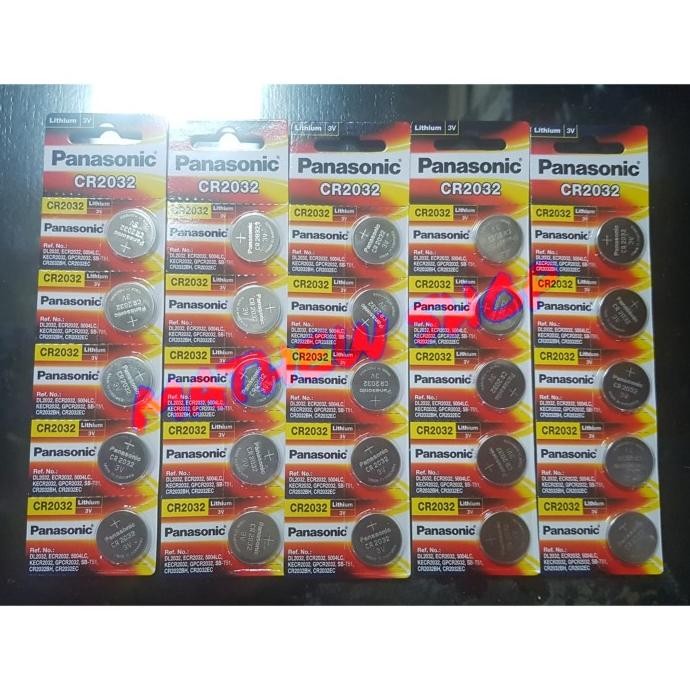 Baterai Batre CR 2032 Panasonic Original / Battery Jam Kancing CR 2032
