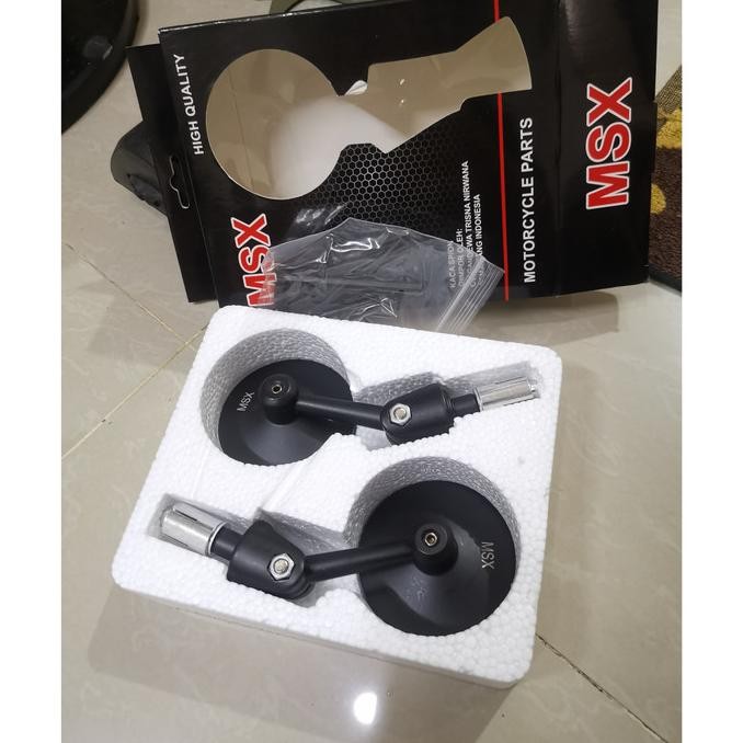 Produk Baru SPION JALU CNC BAR END UNIVERSAL MSX HITAM DOFF