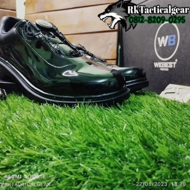 (ORIGINAL) Sepatu PDH Taliputar Tactical  Webest TNI-POLRI Kulit Kilap JS