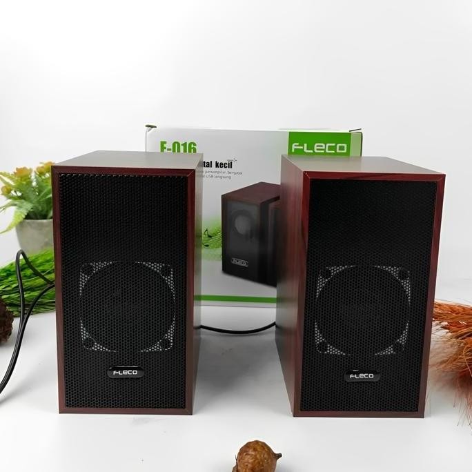 SPEAKER MINI BASS FLECO SOUND AKTIF MINI F-016 UNTUK HP LAPTOP KOMPUTER TV - SPEAKER KOMPUTER SUPER 