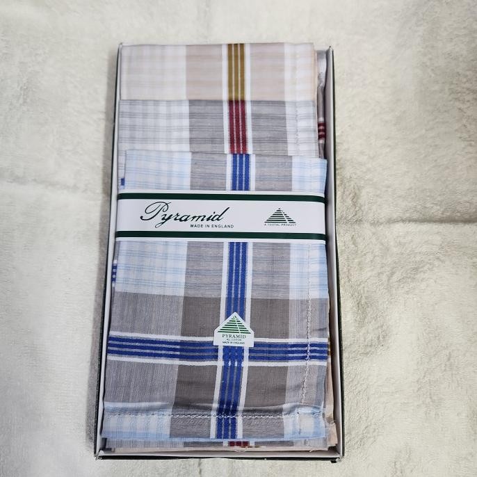 Baru 6 Pc Saputangan Pria Pyramid