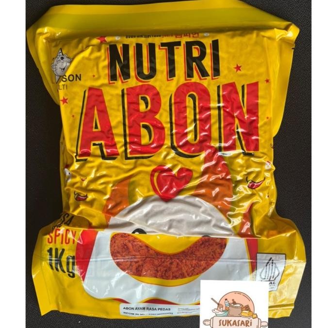 

Sale Nutri Abon Ayam Spicy Pedas 1Kg Chicken Floss Tigerson Bread Topping