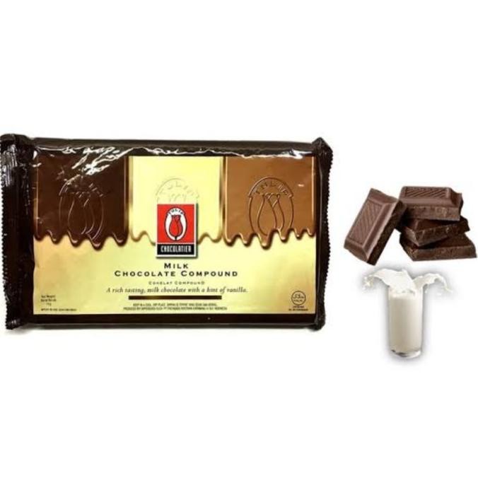 

Coklat Batangan tulip Milk Chocolate Compound 1 kg. Dr liquid