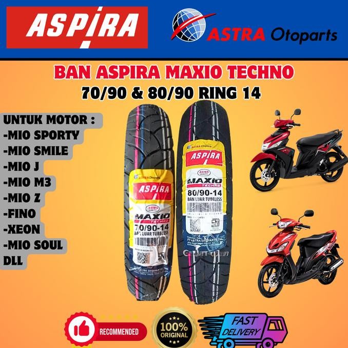 Terlaris Sepasang Ban Motor Mio Fino Xeon Soul Gt Mio J Mio M3 Aspira Tubles Ready Stok