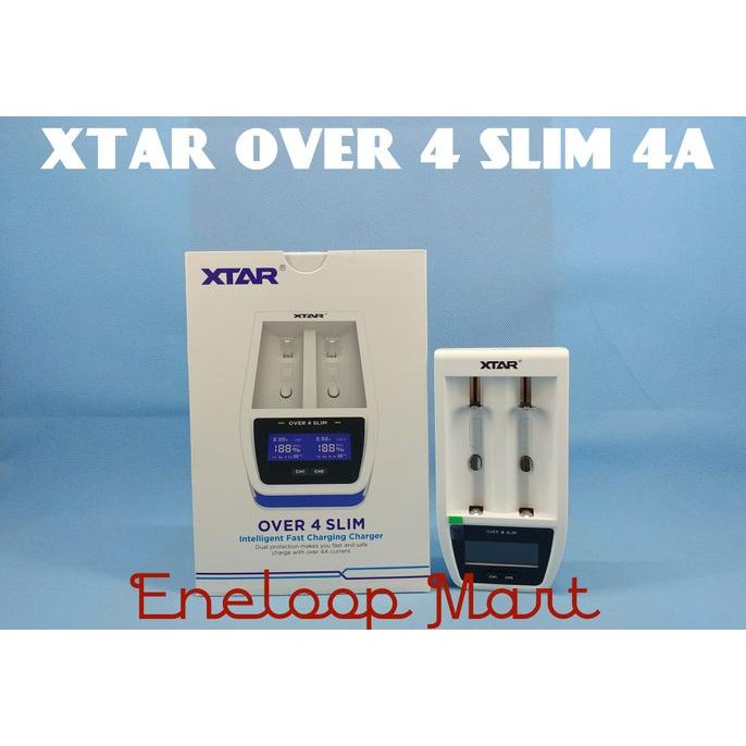 Charger Baterai Vapor 18650 Xtar Over 4 Slim 4A 4 Slot (not AWT Basen)
