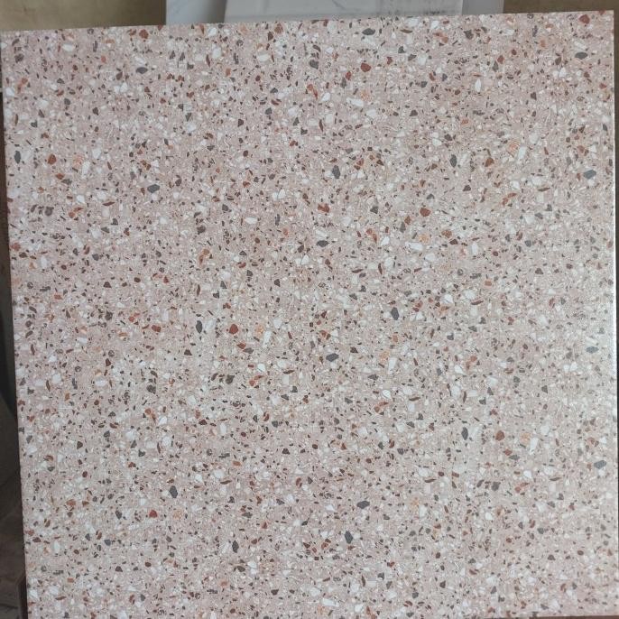KERAMIK 50X50 TERAZO CREAM MATT / TERASSO / BINTIK TERAZZO / teraso