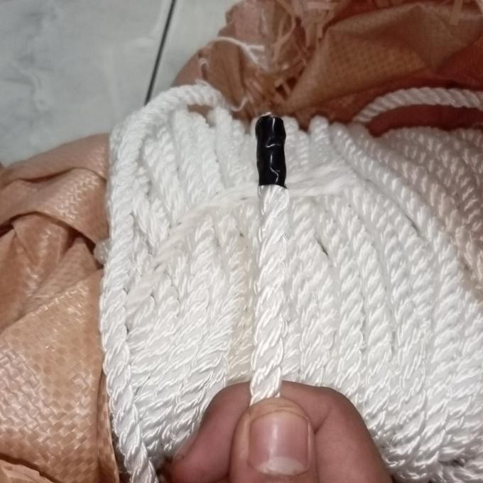 Tali Tambang Nylon Tali Nilon Tambang Putih Tambang Nylon 6mm per 50 m liquid