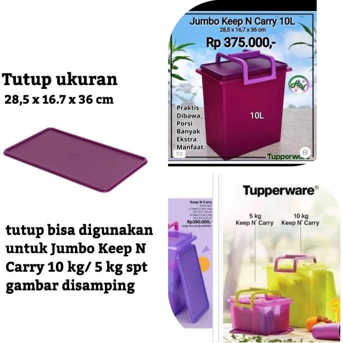 Tutup Jumbo Keep N Carry 10 kg / 5 kg ( Kotak Penyimpanan )