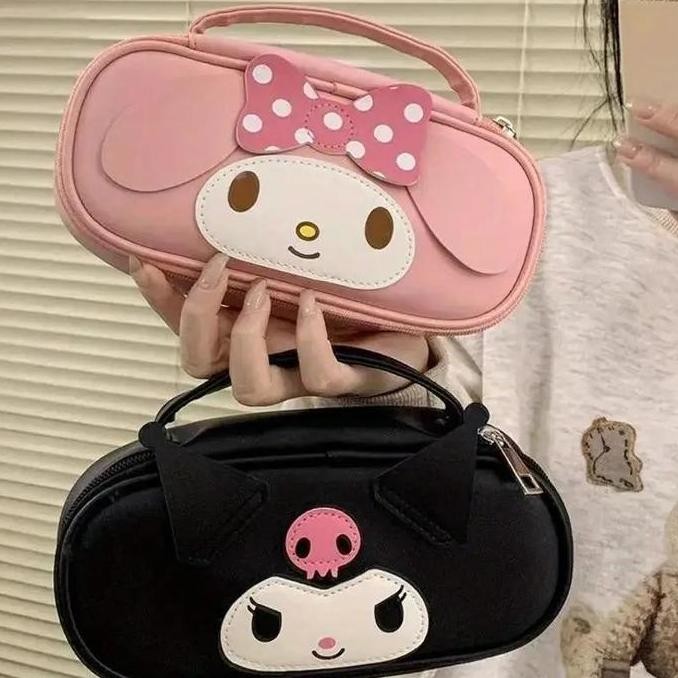 

Pencil Case Motif Sanrio / Tempat Pensil Sanrio 3D PU Leather liquid