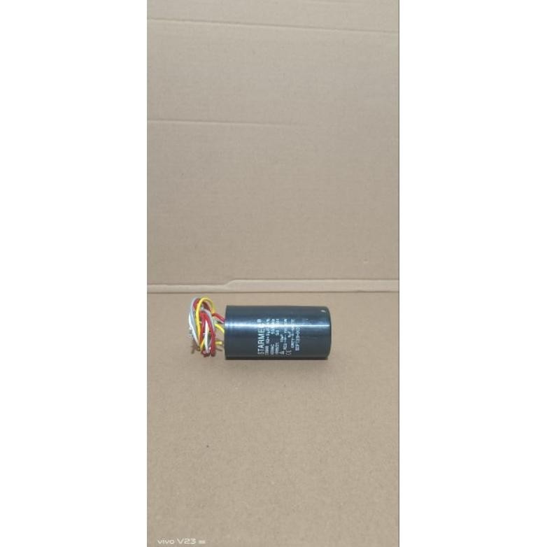 kapasitor mesin cuci sanken 2 tabung cbb60 10/5uf