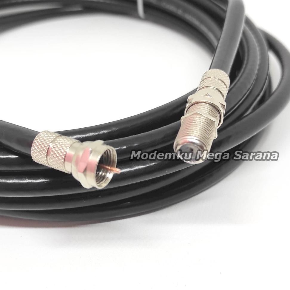 Er-23 Kabel Sambungan Antena Tv Konektor F Male To Female Extension Digital Coaxial Rg6
