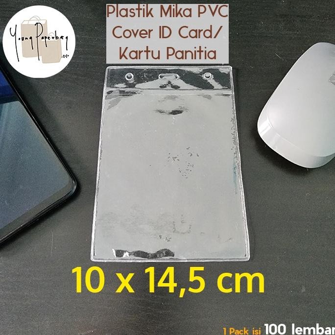 

Cod Kantong Plastik Mika Cover Nametag Panitia / Id Card Uk. 10 X 14,5