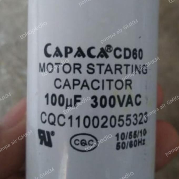 Kapasitor Pompa Cnp Original 100Mf / Kapasitor Starting 100 Mf Cnp High Quality