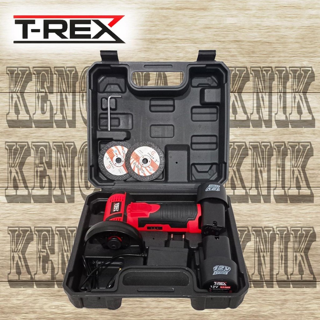Gerinda trex Gerinda Mini Gerinda Baterai gerinda cordless 12V dua baterai gerinda penggiling sudut