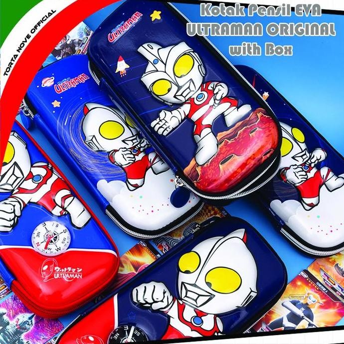 

Kotak Pensil ULTRAMAN Jepang Banzai ORIGINAL / Kotak pensil anak laki laki / Tempat pensil anak / Kotak Pensil 3D EVA kulit / Pencil case Ultraman Taro Ultraman ACe Ultraman Jeffrey Sjin Ultraman Alat Peralatan Sekolah liquid