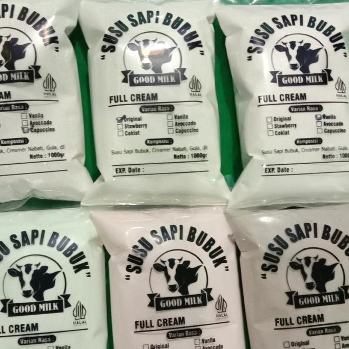 Susu Bubuk Sapi Full Cream Penggemuk Badan Enak Gurih Dan Bergizi 1 Kg Best Seller