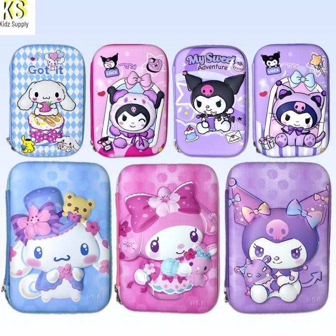

Tempat Pensil Unicorn Kotak Pensil anak perempuan Hardcase 3D lucu liquid