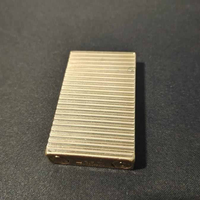 Korek Api Vintage Antik ST Dupont Lighter Ligne 2 Horizontal Line Gold