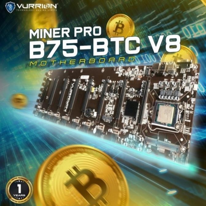 Vurrion B75 Btc V8 Miner Pro - Built-In Celeron Processor New Stok