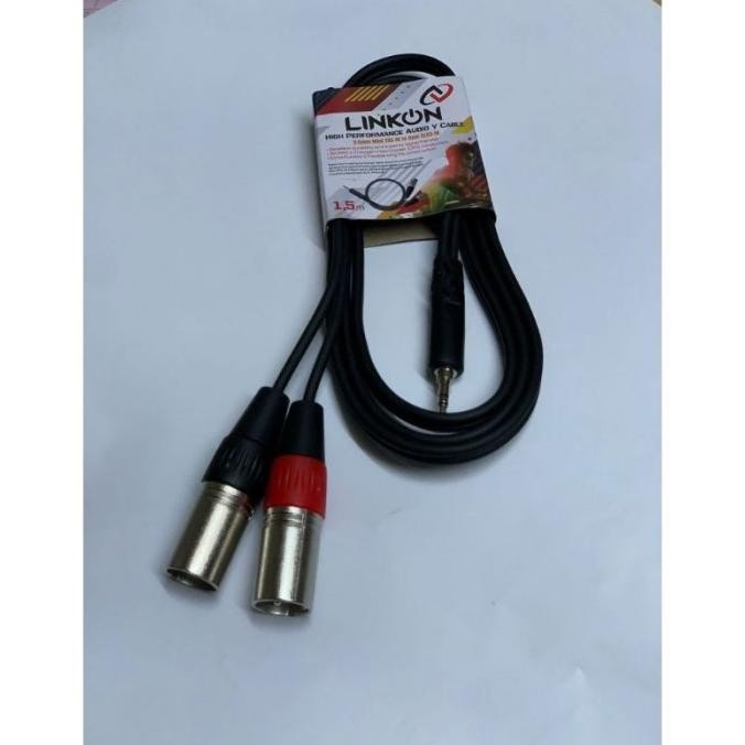 Diskon Kabel Untuk Mixer Ke Handphone / 2 Jek Canon To Jek Mini Stereo