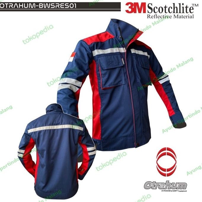 Baju Wearpack Semi Jaket Safety Resleting Seragam Kerja K3 Pita 3M
