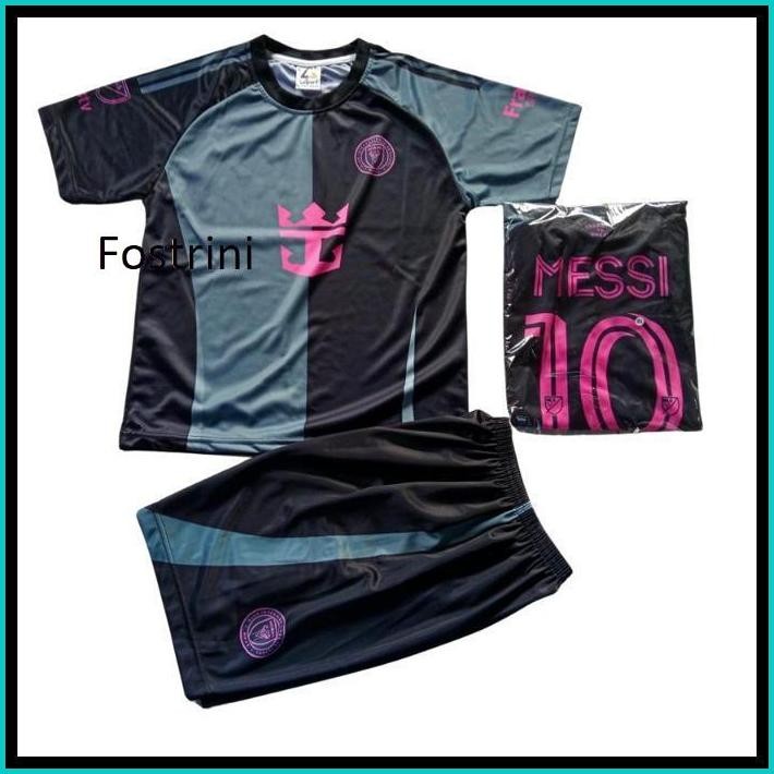 JERSEY MESSI INTER MIAMI/SETELAB BAJU BOLA ANAK MESSI INTERMIAMI AWAY KIDS PRINTING 2023/2024