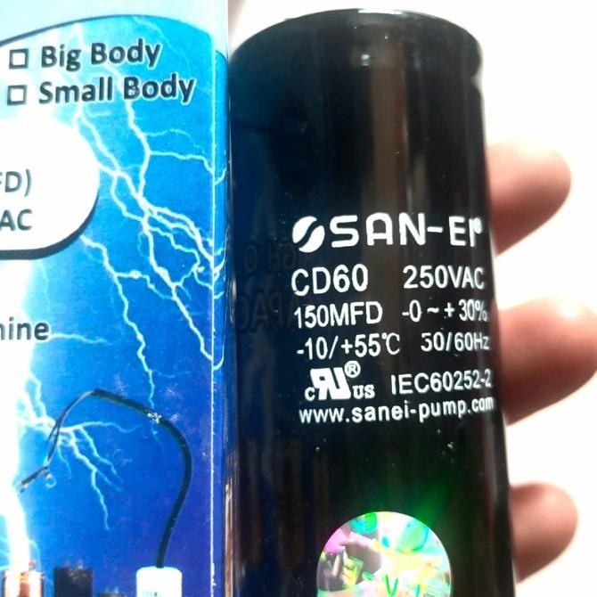Promo KAPASITOR 150UF 150 MFD UF 250V 250 VAC CAPASITOR STARTING AC MOTOR COD