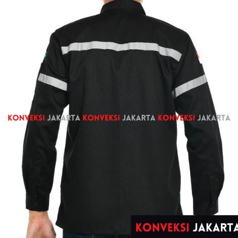 JUMBO - Baju Wearpack Kemeja Safety K3 Proyek Tambang Lengan Panjang