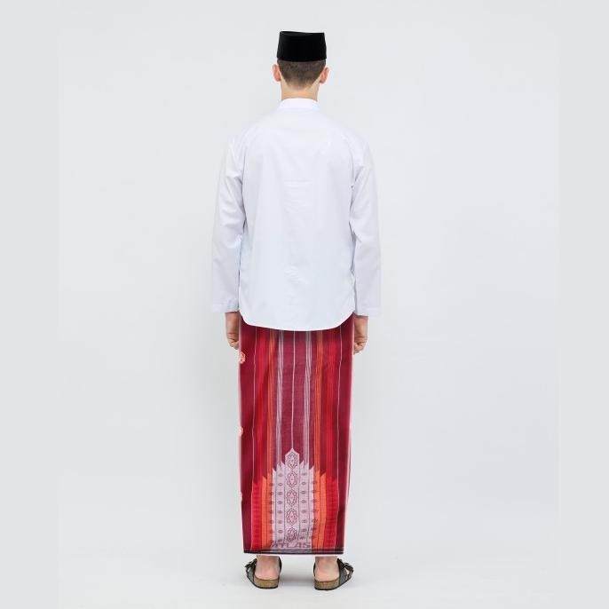 Murah Sarung ATLAS Silver Super Premium 960 Motif A9 JGI Merah Hati Non COD