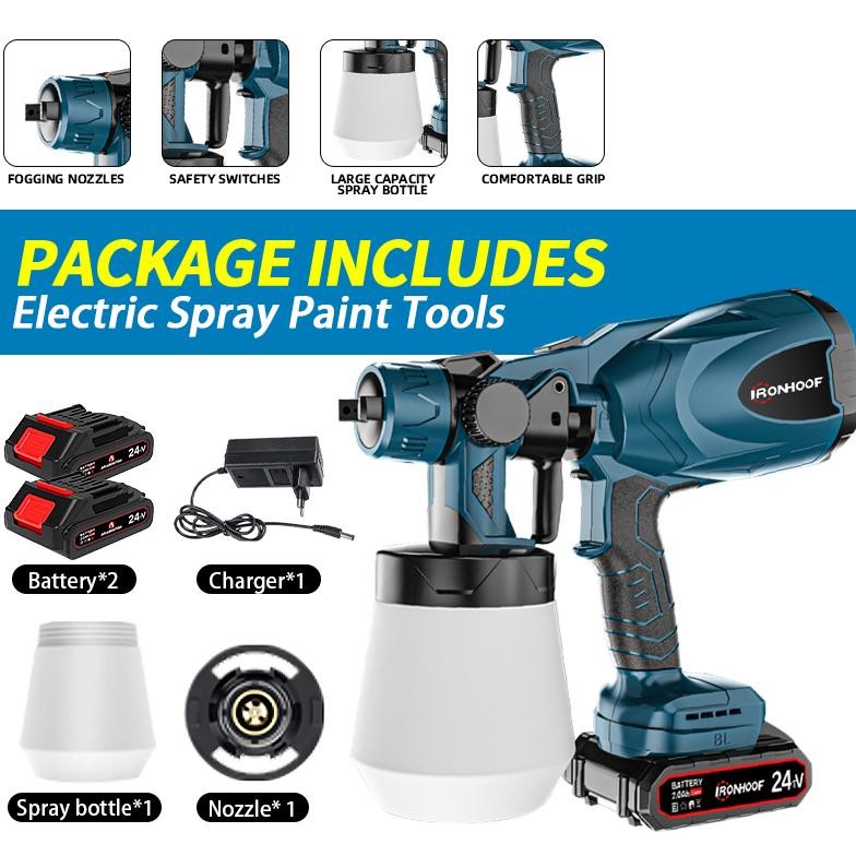 Cat spray gun Pistol Semprotan Cat Listrik Tanpa Kabel Electric Spray Gun ELECTRIC Spray Gun Paint