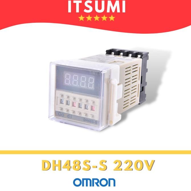 Digital Twin Timer Delay Omron Dh48S-S Dh48S Dh48 S 220Vac New Stok