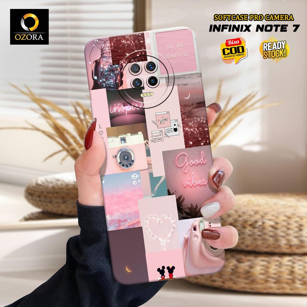 Case Hp INFINIX NOTE 7 - Casing Hp INFINIX NOTE 7 - OZORA - Fashion Case AESTHETIC - Pelindung Belak
