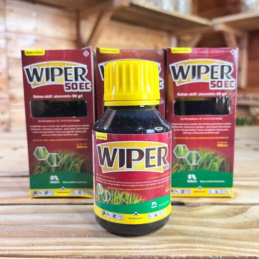 Pestisida Insektisida WIPER 50 EC 100 ML Abamektin Obat Hama Serangga & Keriting Daun Cabe