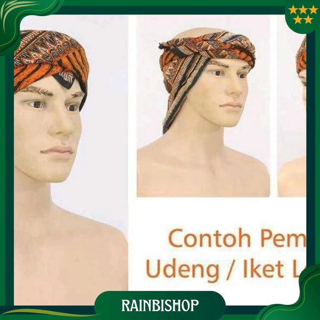 Kain Udeng Batik Segi Empat Bahan Blangkon Beeket Totopong Destar Sapuk Ori